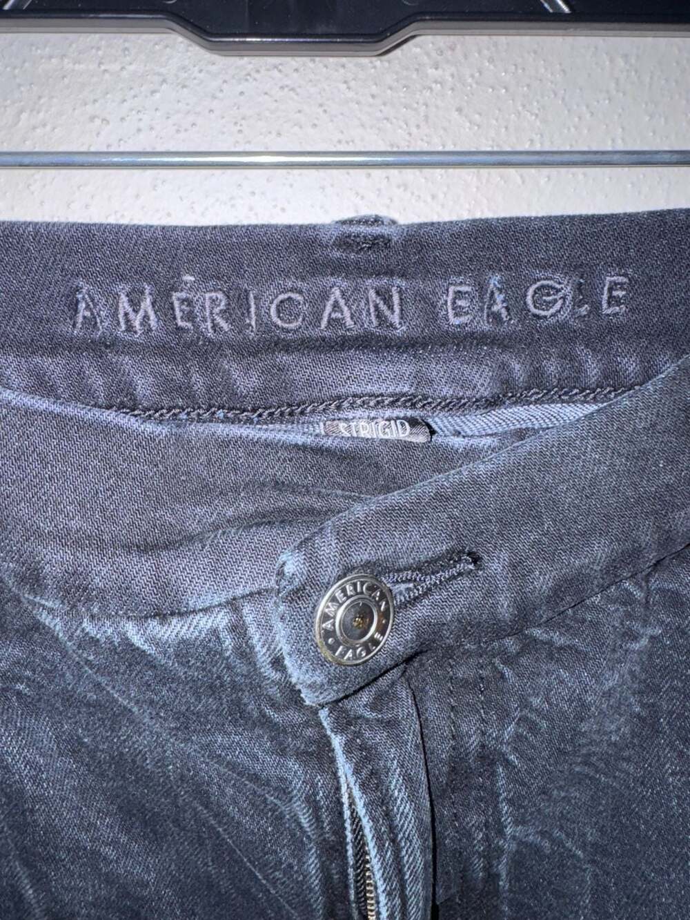 AE Size 14Short Curvy Super High-Waisted Baggy Straight Jean - Picture 5 of 12